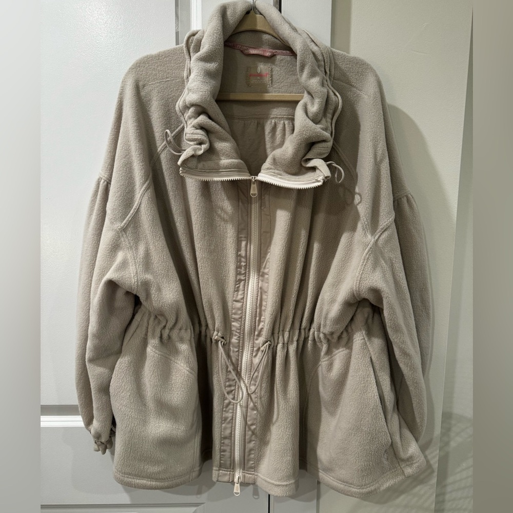 Free People Movement fleece jacket, size XL. Zipper and high collar